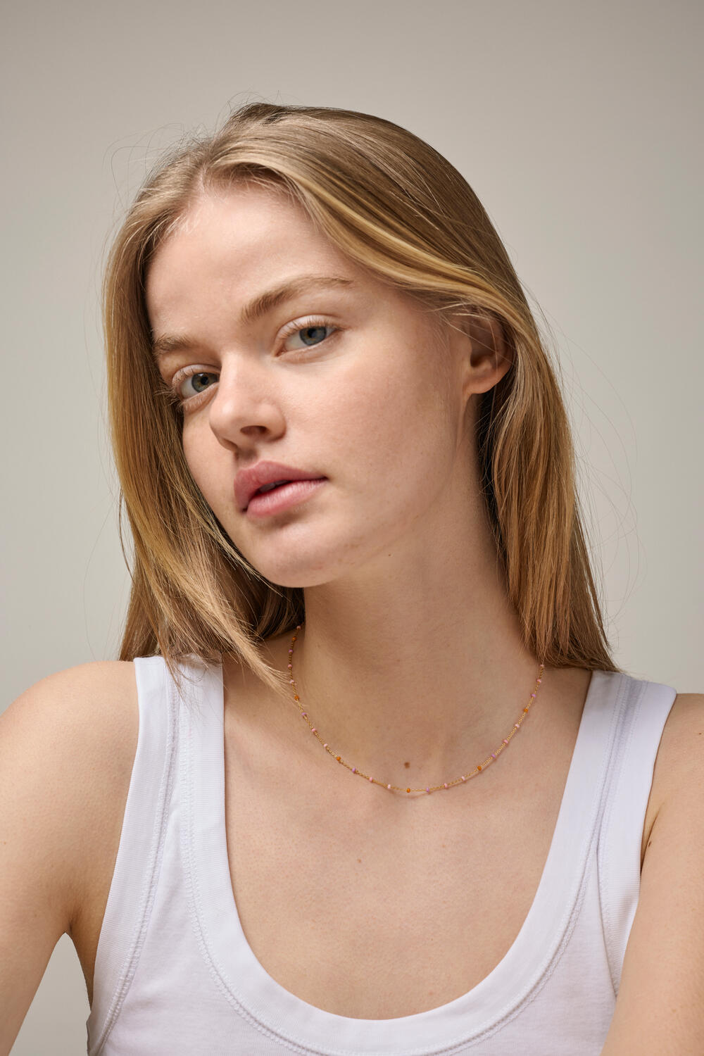 Lola halskæde - Blush